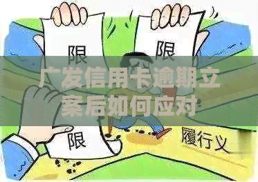 广发信用卡逾期立案后如何应对