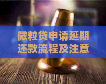 微粒贷申请延期还款流程及注意事项