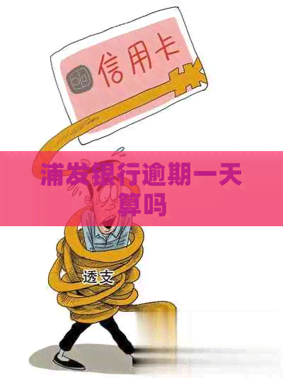 浦发银行逾期一天算吗