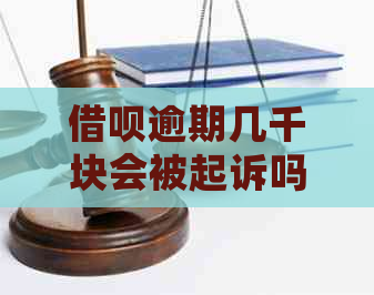 信用卡逾期几千块会被起诉吗