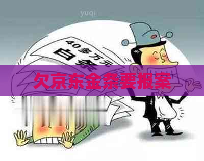 欠京东金条要报案