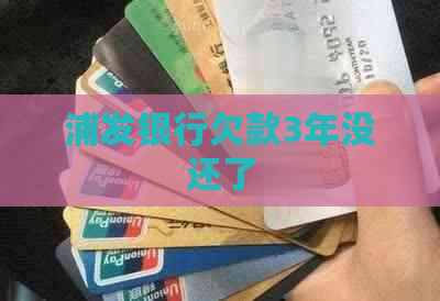 浦发银行欠款3年没还了
