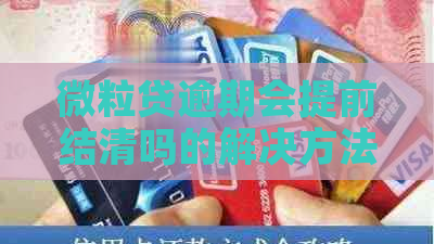 微粒贷逾期会提前结清吗的解决方法