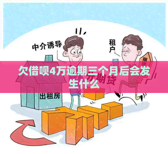 欠借呗4万逾期三个月后会发生什么