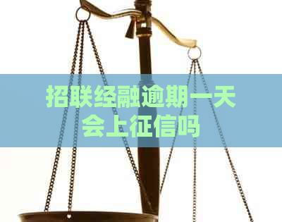 招联经融逾期一天会上吗