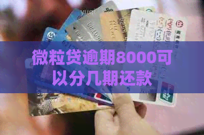 微粒贷逾期8000可以分几期还款