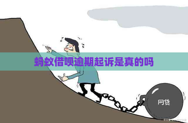 蚂蚁信用卡逾期起诉是真的吗