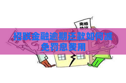 招联金融逾期还款如何减免罚息费用