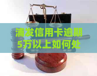 浦发信用卡逾期5万以上如何处理