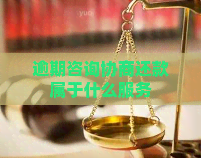 逾期咨询协商还款属于什么服务