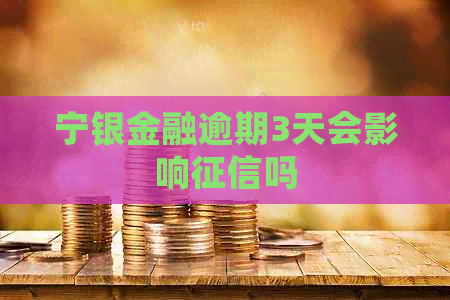 宁银金融逾期3天会影响吗