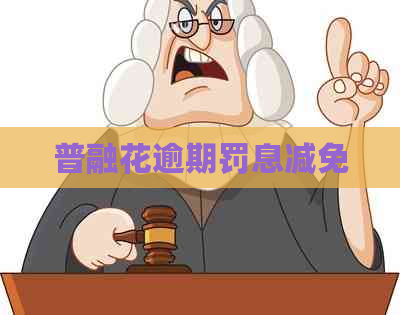 普融花逾期罚息减免