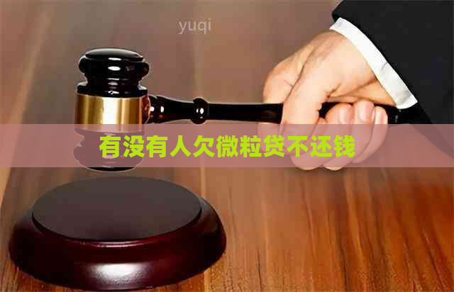 有没有人欠微粒贷不还钱