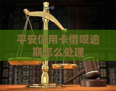 平安信用卡信用卡逾期怎么处理