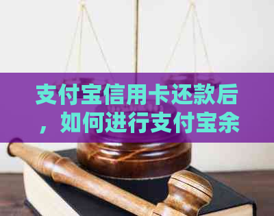 支付宝信用卡还款后，如何进行支付宝余额还款的全面指南