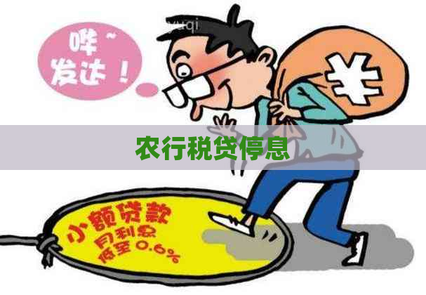 农行税贷停息