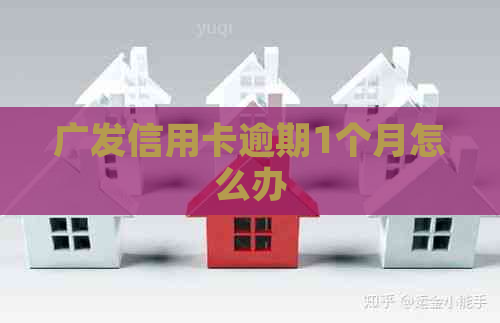 广发信用卡逾期1个月怎么办