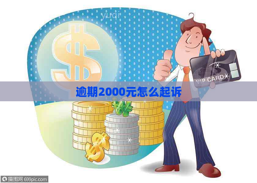 逾期2000元怎么起诉