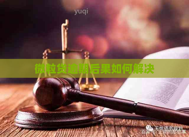 微粒贷逾期后果如何解决