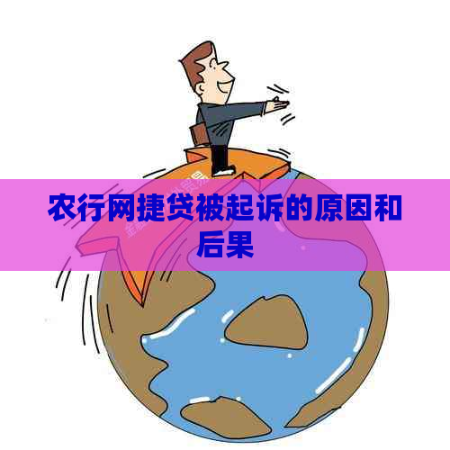 农行网捷贷被起诉的原因和后果