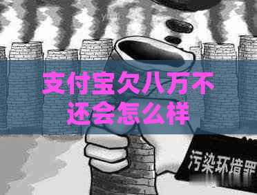 支付宝欠八万不还会怎么样