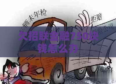 欠招联金融750块钱怎么办