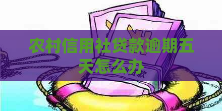 农村信用社贷款逾期五天怎么办