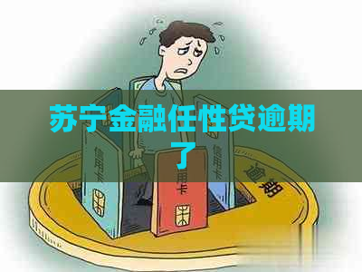 苏宁金融任性贷逾期了