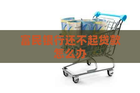富民银行还不起贷款怎么办