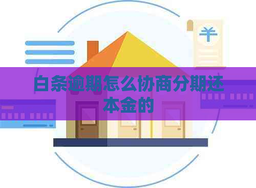 白条逾期怎么协商分期还本金的