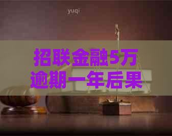 招联金融5万逾期一年后果严重吗