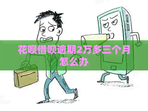 白条信用卡逾期2万多三个月怎么办