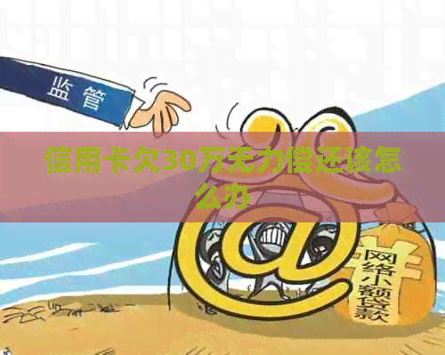 信用卡欠30万无力偿还该怎么办