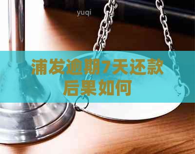 浦发逾期7天还款后果如何