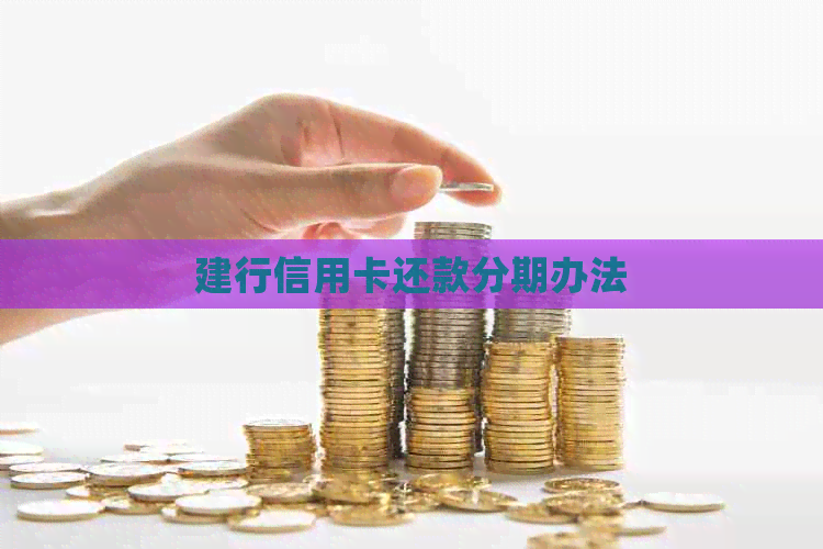 建行信用卡还款分期办法