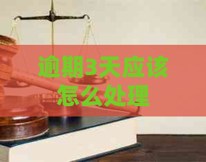 逾期3天应该怎么处理