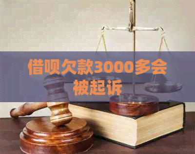 信用卡欠款3000多会被起诉