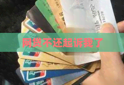 网贷不还起诉我了