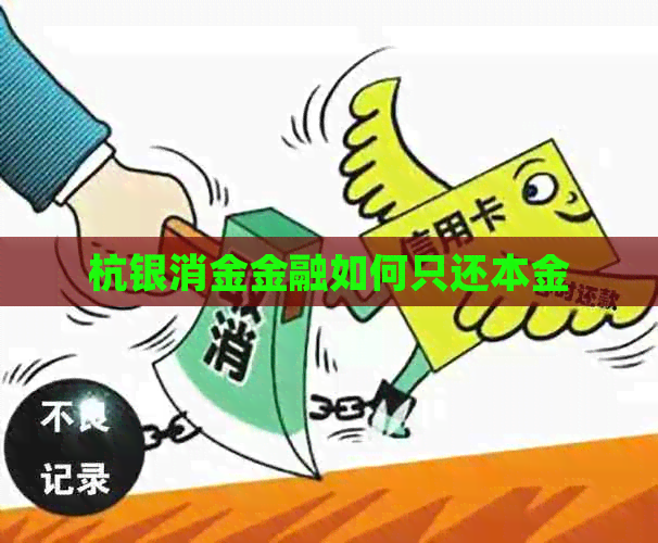 杭银消金金融如何只还本金