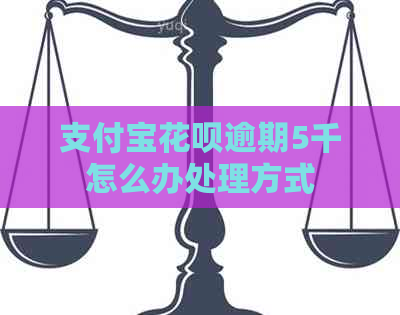 信用卡白条逾期5千怎么办处理方式