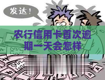 农行信用卡首次逾期一天会怎样