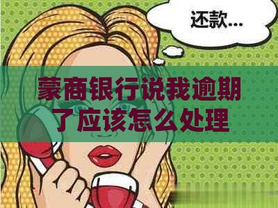 蒙商银行说我逾期了应该怎么处理