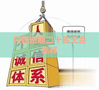 闪银逾期二十多天会怎样
