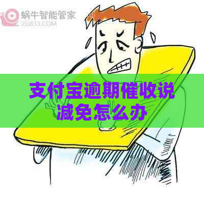 支付宝逾期说减免怎么办