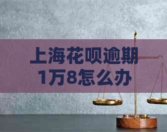 上海花呗逾期1万8怎么办