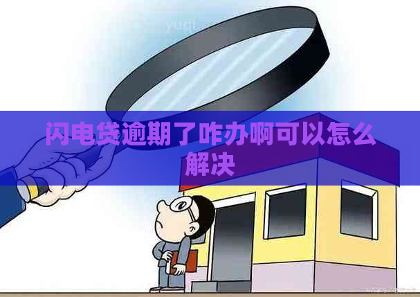 闪电贷逾期了咋办啊可以怎么解决