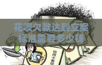 花呗欠款达到立案标准需要多少钱
