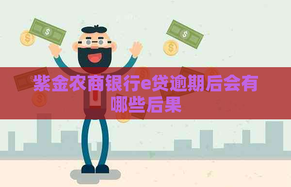 紫金农商银行e贷逾期后会有哪些后果