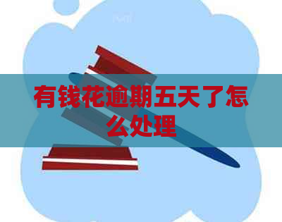 有钱花逾期五天了怎么处理