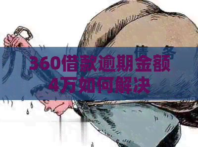 360借款逾期金额4万如何解决